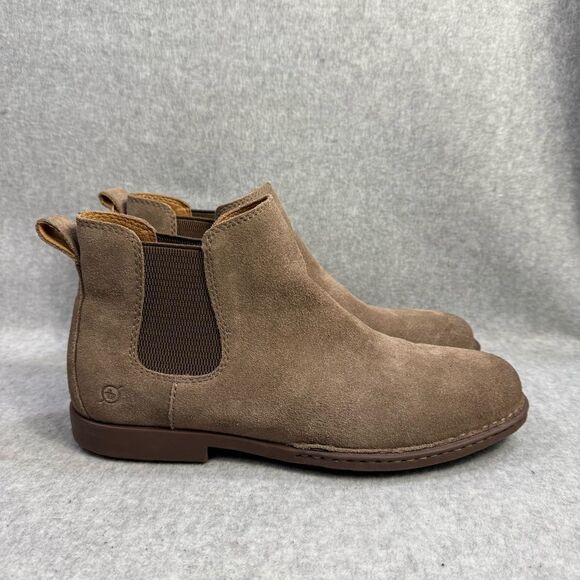 Born Men Chelsea Boots Size 12 Brody Brown Suede Pull On Dress Shoes Comfort NWT - Picture 4 of 9